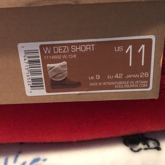 Brand new Koolaburra by Ugg W Dezi Short Chestnut - Picture 4 of 5